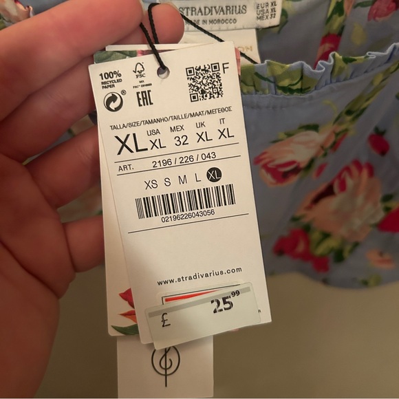 Stradivarius Bridgerton Floral Cropped Corset - Picture 6 of 8